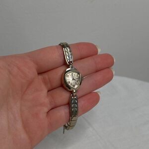 GRUEN Swiss Made Vintage 14k White Gold Women's Cocktail Watch